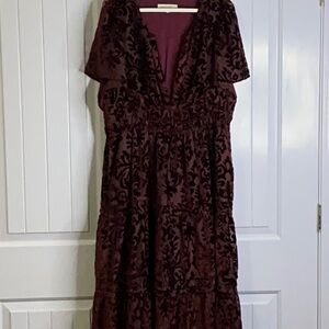 Called To Surf | Dresses | Brass Roe By Called To Surf Monaco Velvet Floral  Print Dress Size Xl | Poshmark